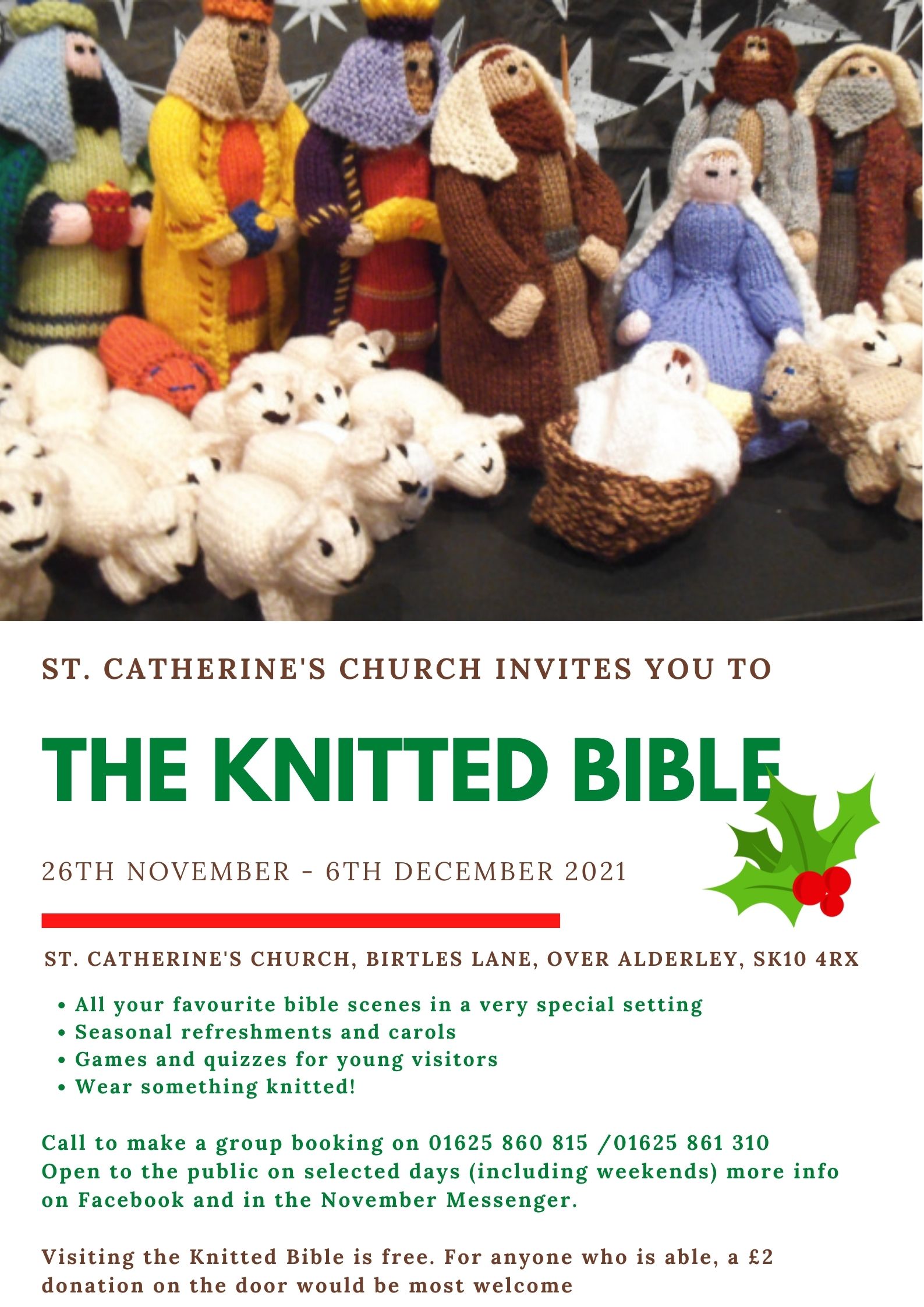 Knitted Bible white